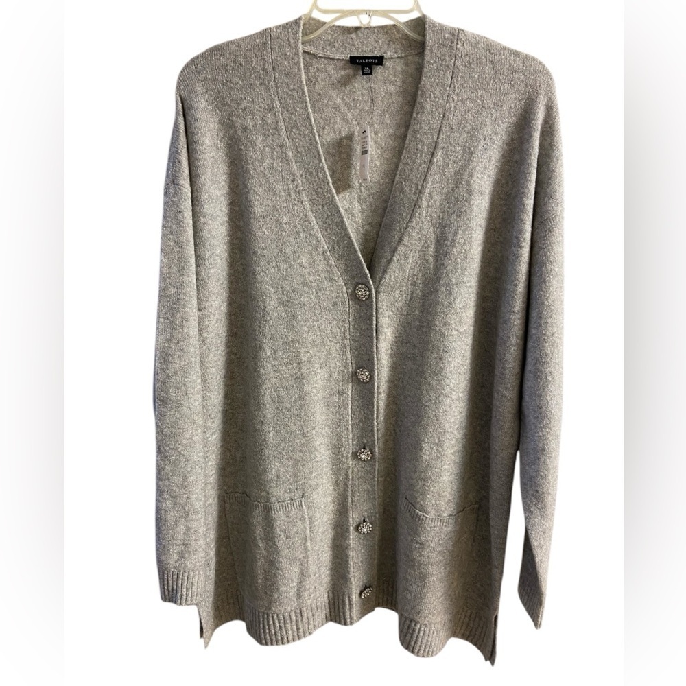 Talbots Gray Women's Cardigan Sweater